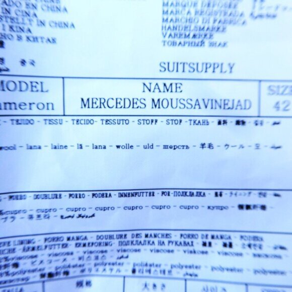 Suitsupply Cameron Women Navy Blazer Pure WooL Single Button Center Vent 42 - Picture 8 of 9